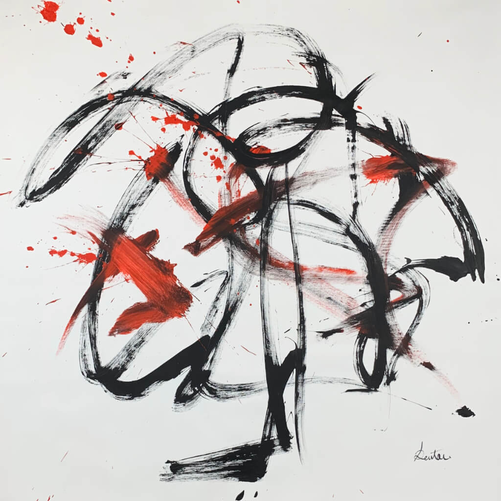 Unapologetically., abstract painting by Emanuele Fortunati