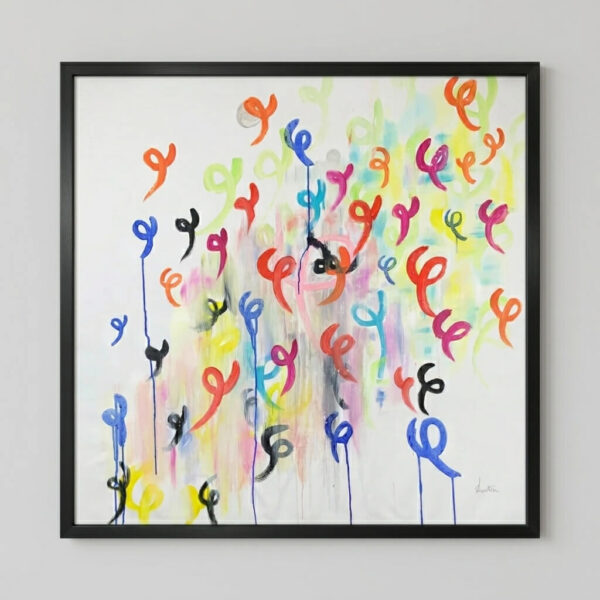 The Missing Tile, an Energy Resonant Art abstract painting, by Emanuele Fortunati