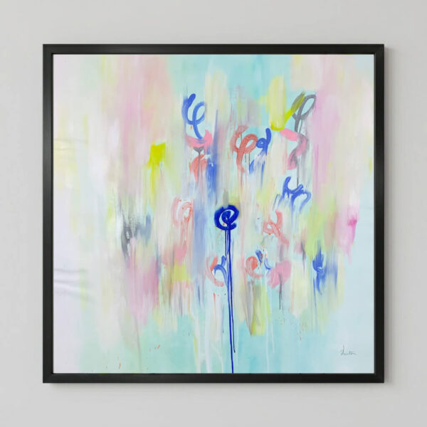 Take a Breath, an Energy Resonant Art abstract painting, by Emanuele Fortunati