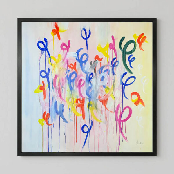 The Gathering, an Energy Resonant Art abstract painting, by Emanuele Fortunati