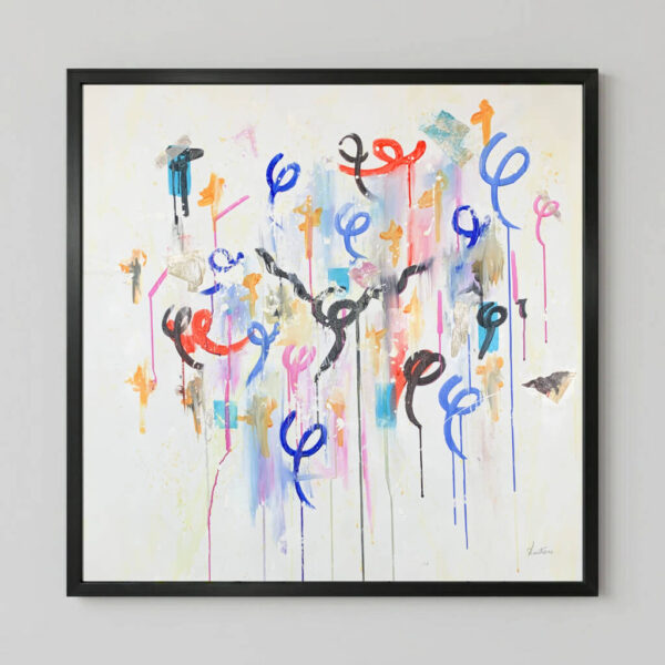 Layers You Don't Notice At First, an Energy Resonant Art abstract painting, by Emanuele Fortunati
