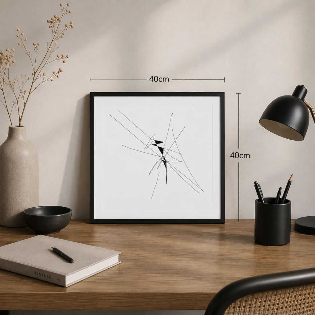 How True Love Feels, an Energy Resonant Art abstract painting, by Emanuele Fortunati - on the desk