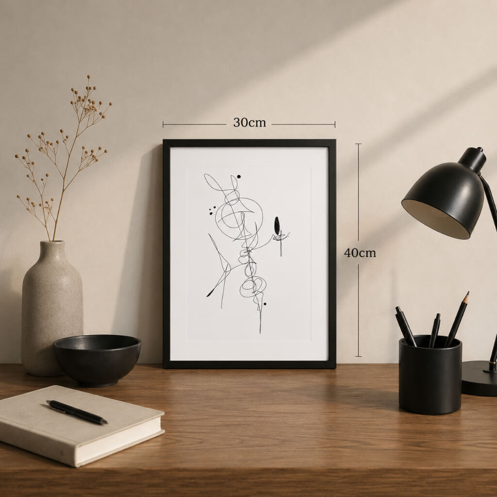 How True Love Feels, an Energy Resonant Art abstract painting, by Emanuele Fortunati - on the desk