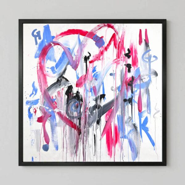 The Necessary Storm, an Energy Resonant Art abstract painting, by Emanuele Fortunati