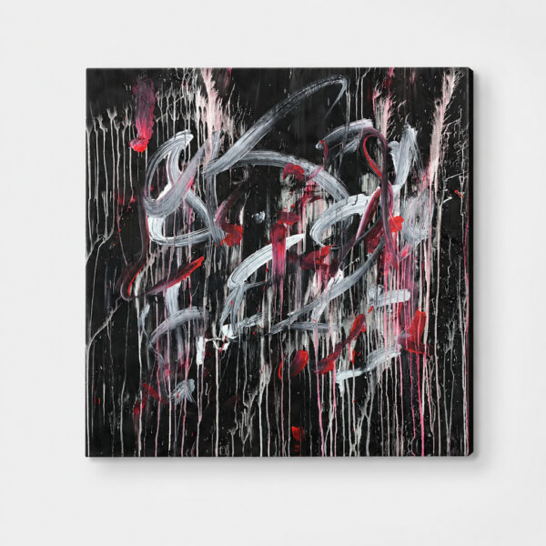 Hello, Dark Side, an Energy Resonant Art abstract painting, by Emanuele Fortunati
