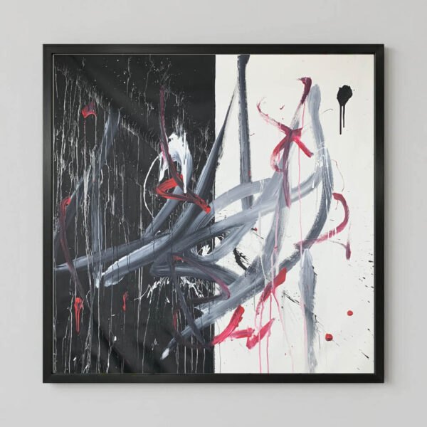 I Belong to Both, an Energy Resonant Art abstract painting, by Emanuele Fortunati
