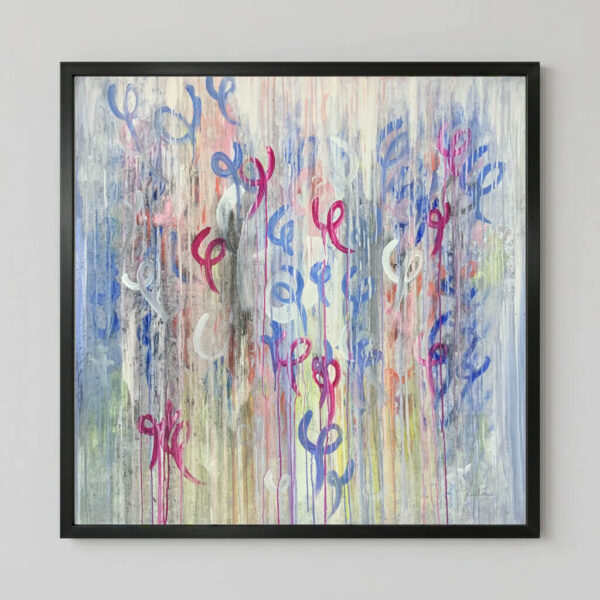 It Felt Like Resurrection, an Energy Resonant Art abstract painting, by Emanuele Fortunati